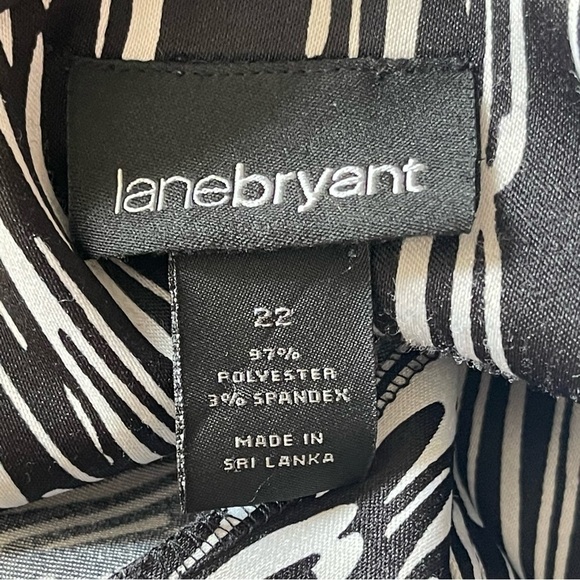 Lane Bryant Women’s Belted Button Front Printed Dress Plus Size 22 Collared - Picture 8 of 8